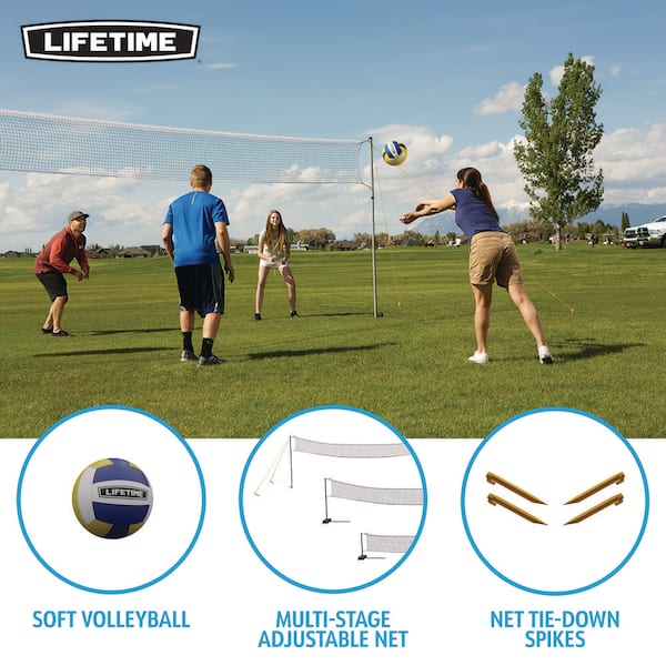 Set con rete e racchette da badminton e tennis completo ideale per il