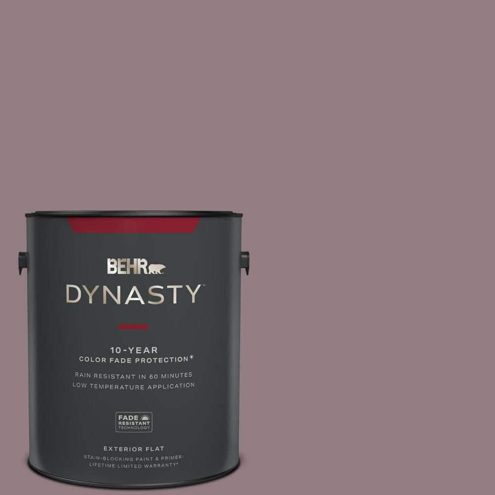 BEHR DYNASTY 1 Gal. #100F-5 Gypsy Magic Flat Exterior Stain-Blocking ...