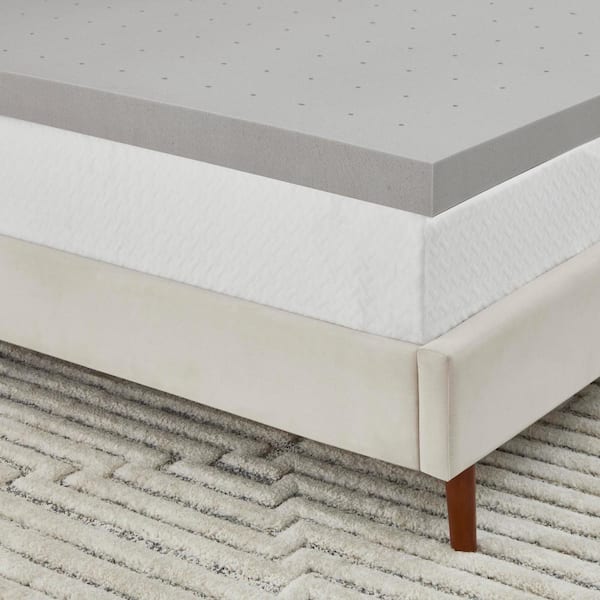 Charcoal Infused Cooling Memory Foam Mattress Topper