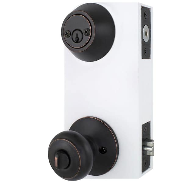 Defiant - Hartford Aged Bronze Combo Pack with Double Cylinder Deadbolt