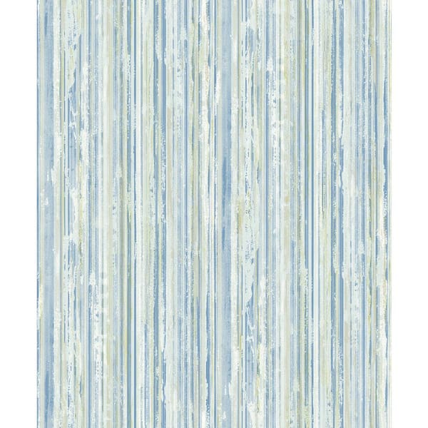 Advantage Savanna Blue Stripe Paper Strippable Roll (Covers 57.8 sq. ft.)