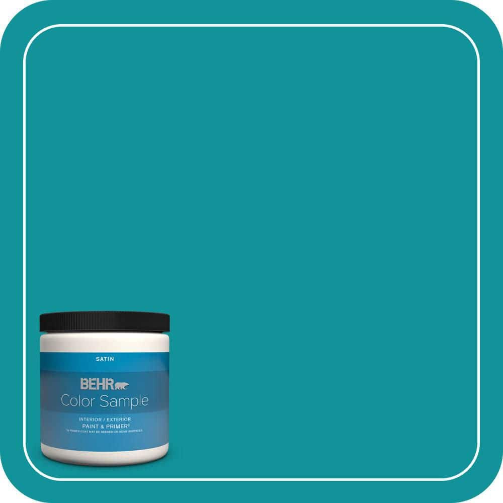 8 oz. #500B-6 Peacock Feather Satin Enamel Interior/Exterior Paint & Primer Color Sample price history on PriceWatchPro