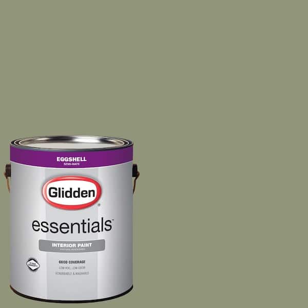 Glidden Essentials 1 gal. #HDGG50D Pine Forest Green Eggshell Interior Paint
