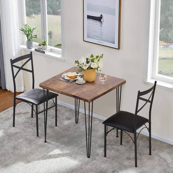 modern 3 piece dining set