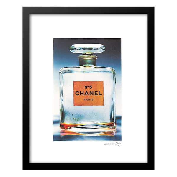 VENICE BEACH Collections Transparent Edgy Glam Perfume Bottle by Fairchild Paris Framed Graphic Print Abstract Poster Art Print 18 in. x 14 in.