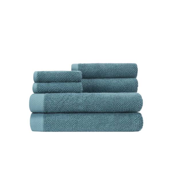 Caro Home Adele Sunwashed Blue Six Piece Towel Set