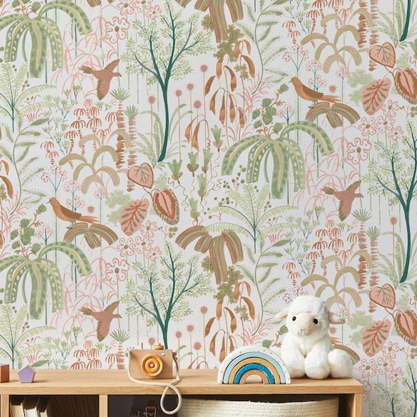 Rainforest Willow Vinyl Peel and Stick Wallpaper Roll (Covers 28 sq. ft.)