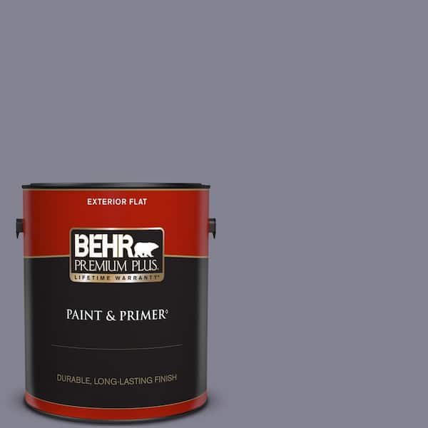 BEHR PREMIUM PLUS 1 gal. #BNC-19 Formal Affair Flat Exterior Paint & Primer