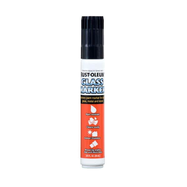 Rust-Oleum Automotive 2/3 fl. oz. Black Glass Marker