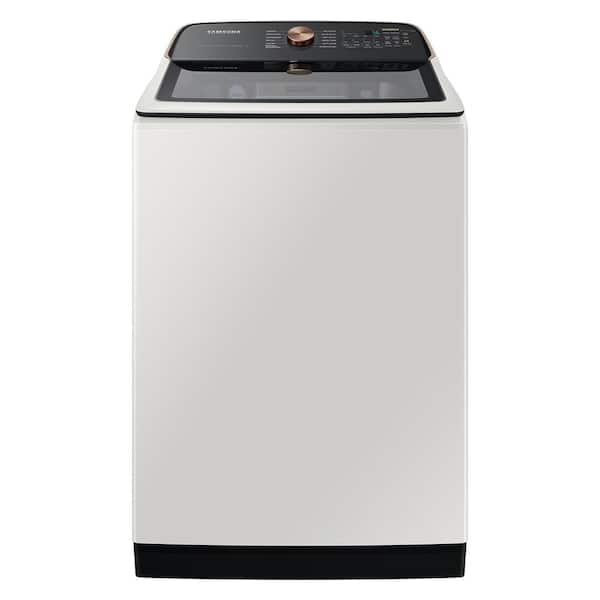 Samsung 5.5 cu. ft. Extra-Large Capacity Smart Top Load Washer with Auto Dispense System in Ivory