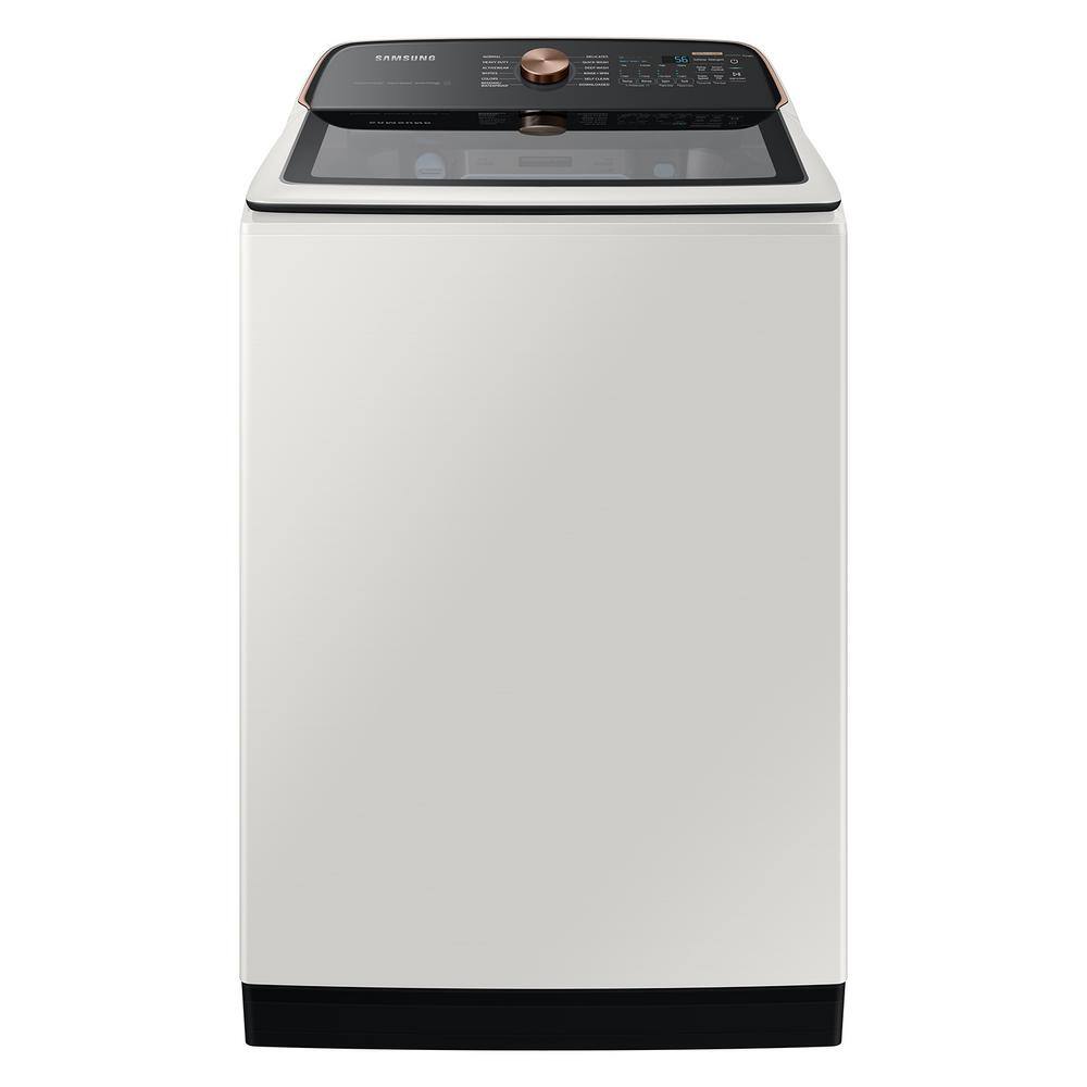 5.5 cu. ft. Extra-Large Capacity Smart Top Load Washer with Auto Dispense System in Ivory