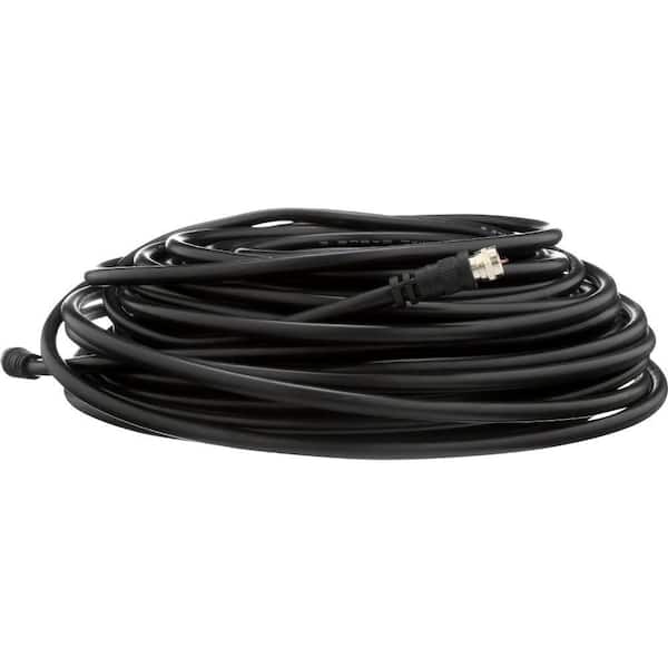 Zenith 100 ft. RG6 Burial-Grade Coaxial Cable in Black