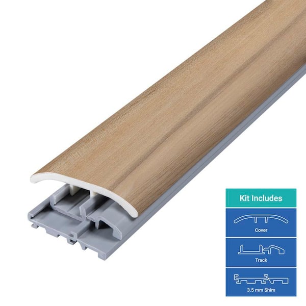 Shire Mount 0.31 in. T x 2 in. W x 78.7 in. L Vinyl 4-in-1 Molding