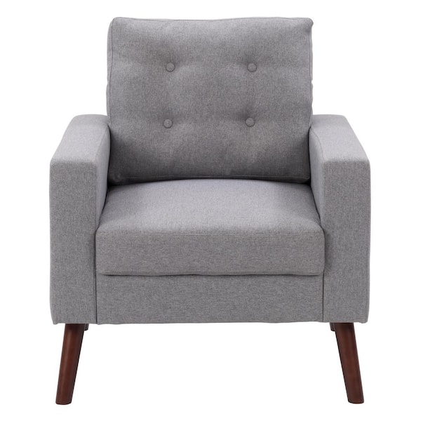 CorLiving Elwood Gray Tufted Accent Chair