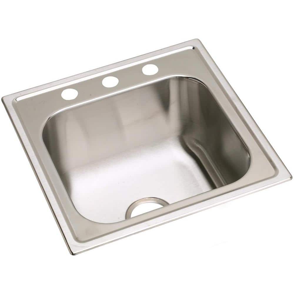 Elkay 24 Inch Stainless Steel Single Bowl Drop-In Laundry Sink