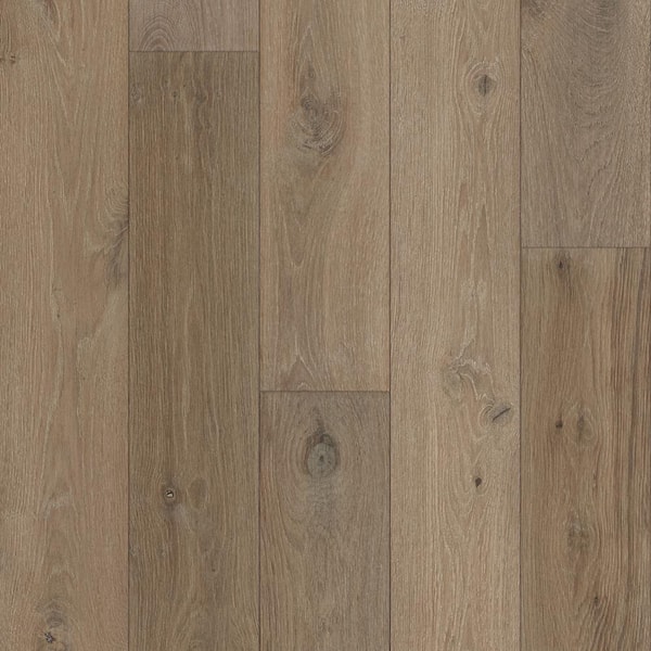 Geneva Oak 1/4 in. T x 5 in. W Click Lock Wire Brushed Engineered Hardwood Flooring (16.7 sq.ft./case)