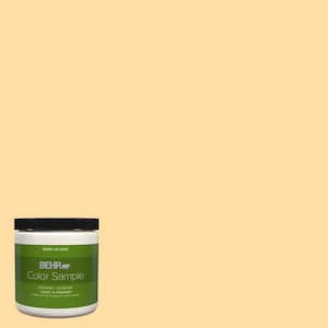 8 oz. #300A-3 Melted Butter Semi-Gloss Interior/Exterior Paint & Primer Color Sample
