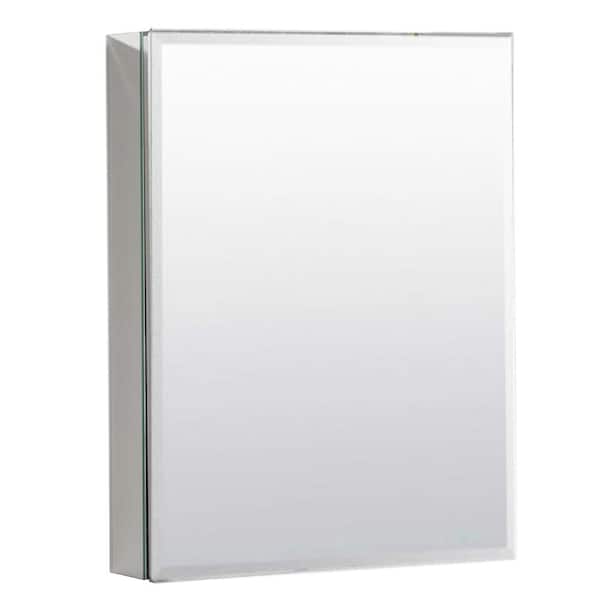matrix decor 20 in. x 26 in. Recessed or Surface Mount Bathroom Medicine Cabinet in Polished