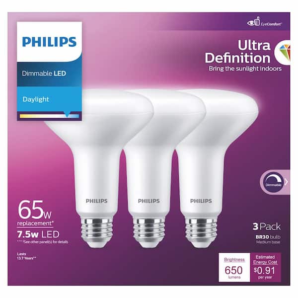 Philips Ampoule LED GU10 - Dimmable - 3,9W - 3000K - 280 Lumen -  Transparent - Lampesonline