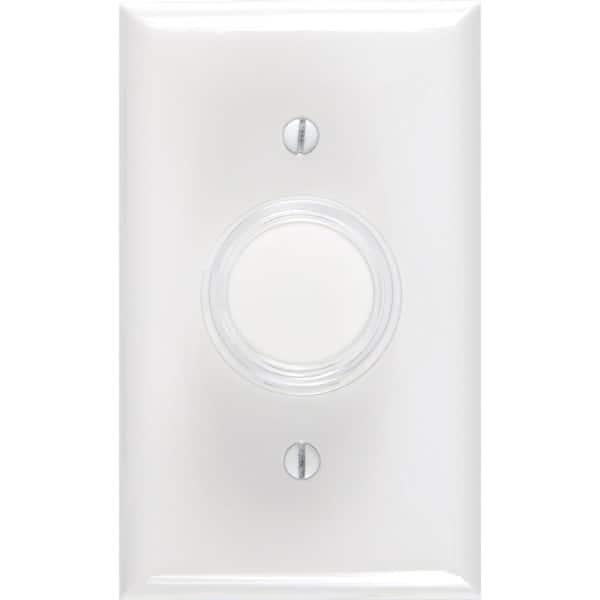 GE Push On/Off Dimmer Switch with White and Light Almond Knobs