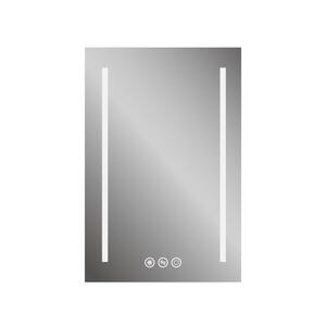 niveal 20 in. W x 30 in. H Rectangular Frameless LED Wall Bathroom ...