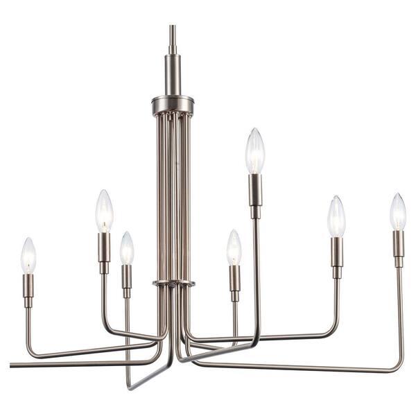 Bel Air Lighting Charlotte 8-Light Brushed Nickel Candle