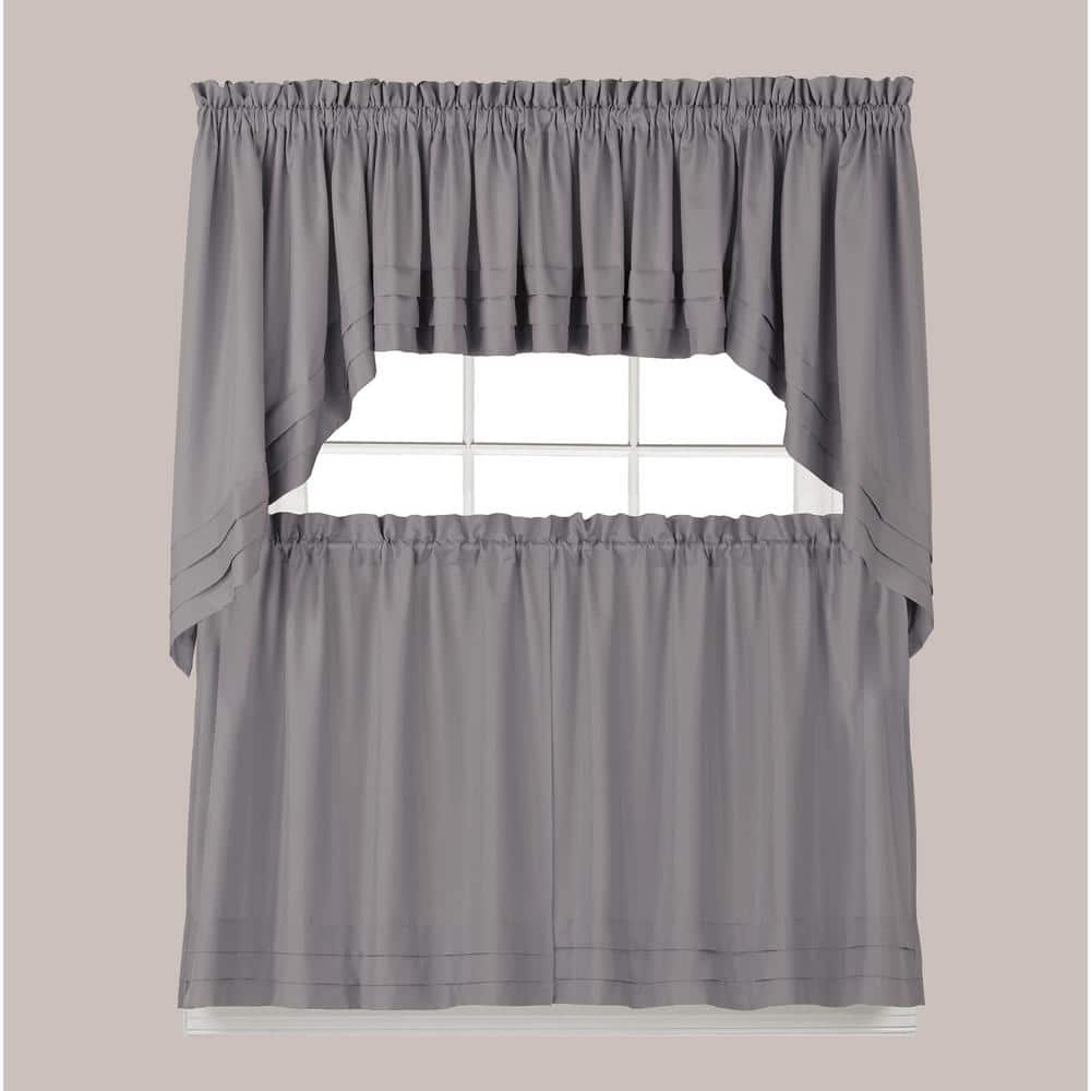 Saturday Knight Holden 13 In L Polyester Valance In Dove Grey