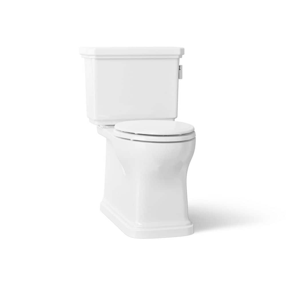 Claude by Studio McGee 2-Piece 1.28 GPF Single Flush Elongated Toilet in White with Right Hand Lever (Seat Not Included) price history on PriceWatchPro