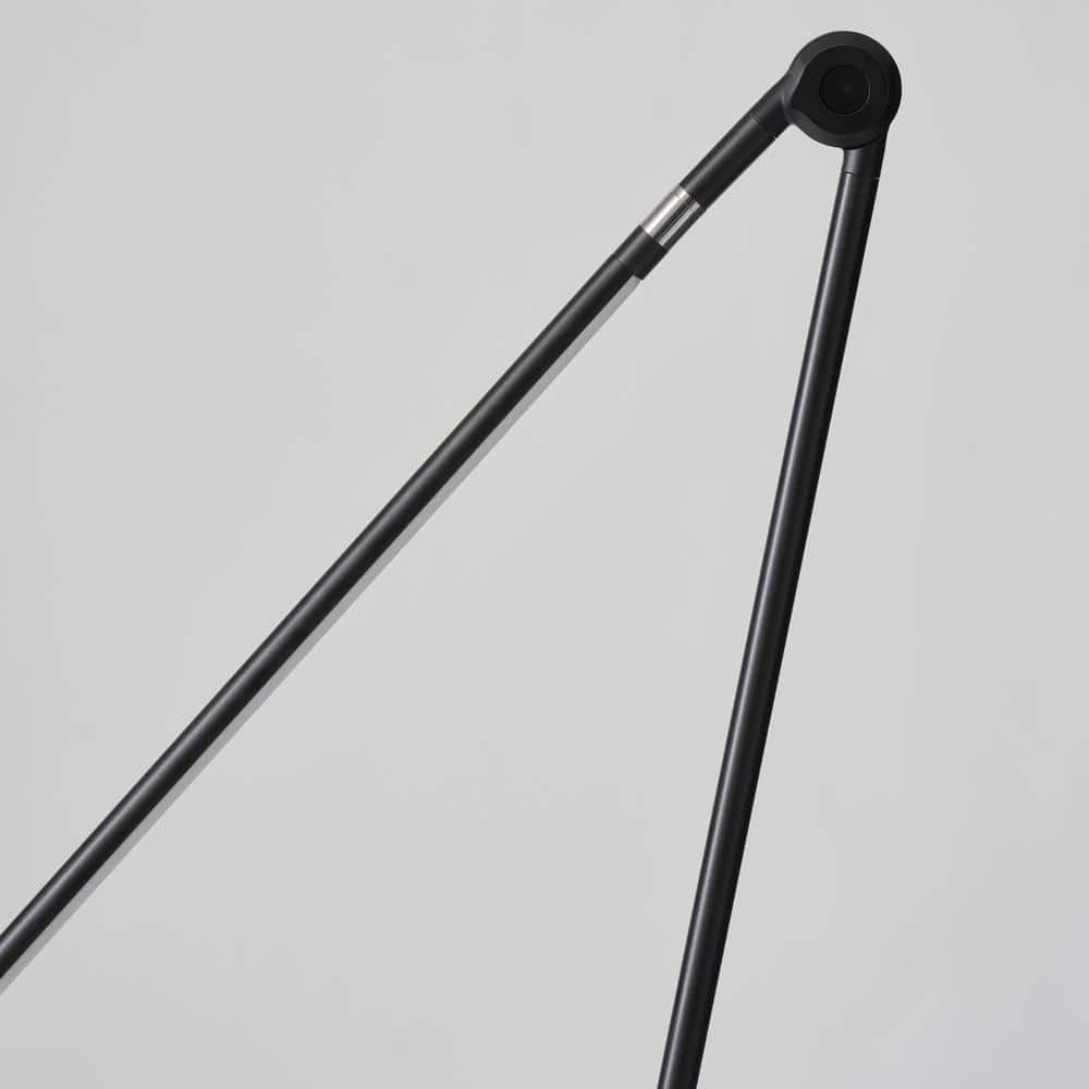 Libra Black Adjustable LED Floor Lamp with 3-Way Switch