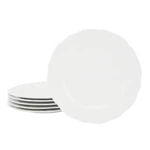 Henryi 6 Piece 8.75 in. Porcelain Salad Plate Set in White