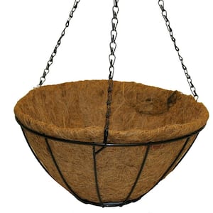 14 in. Metal Hanging Grower's Basket