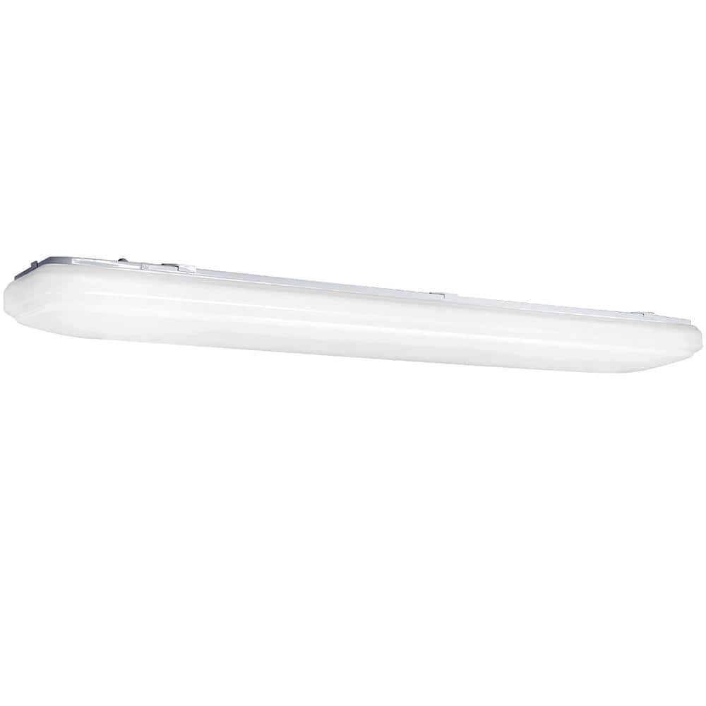 White Rectangular LED Flush Mount Ceiling Light