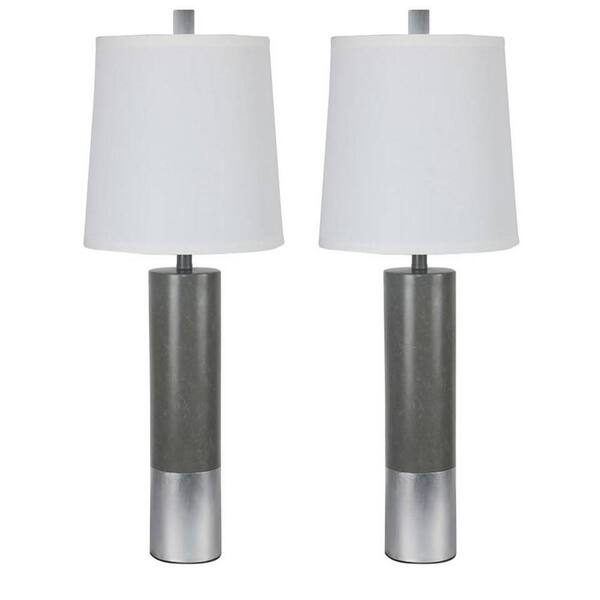 silver grey lamps