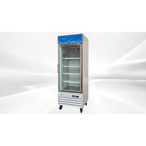 28 in. W 23 cu. ft. One Glass Door Commercial Merchandiser Refrigerator Reach in White