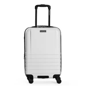 Hereford 22 in. White Carry on Hardside Spinner Luggage