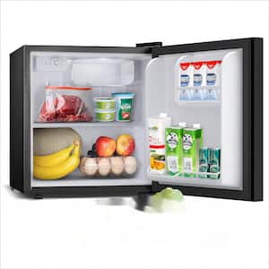 18.31 in. W 1.6 cu. ft. Mini Refrigerators with Freezer in Black