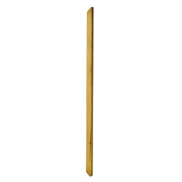 WeatherShield 2 in. x 2 in. x 42 in. Wood Pressure-Treated Mitered B2E Baluster (16-Pack)