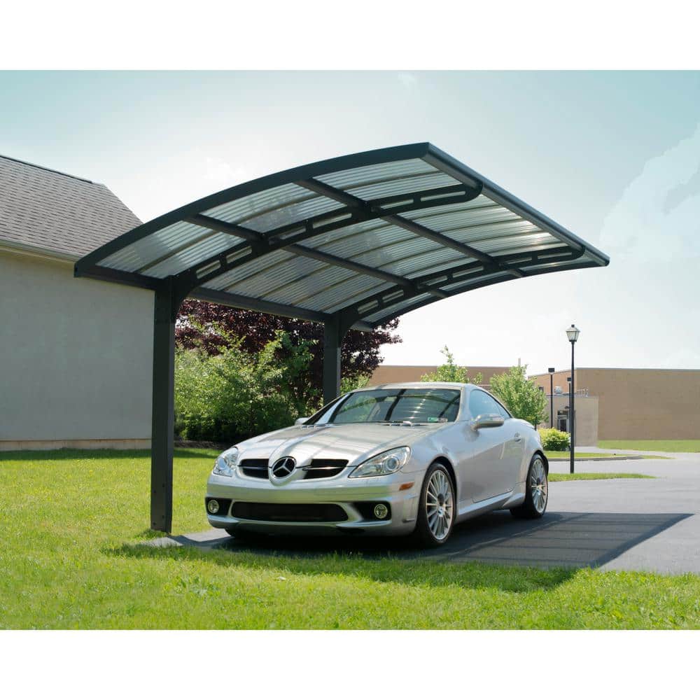 Arizona Gray 10' x 16' Single Slope Carport Kit