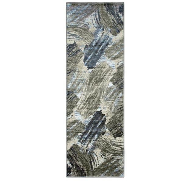 SUPERIOR Xander 2 ft. 7 in. x 8 ft. Modern Abstract Indoor Non-Slip Area Rug