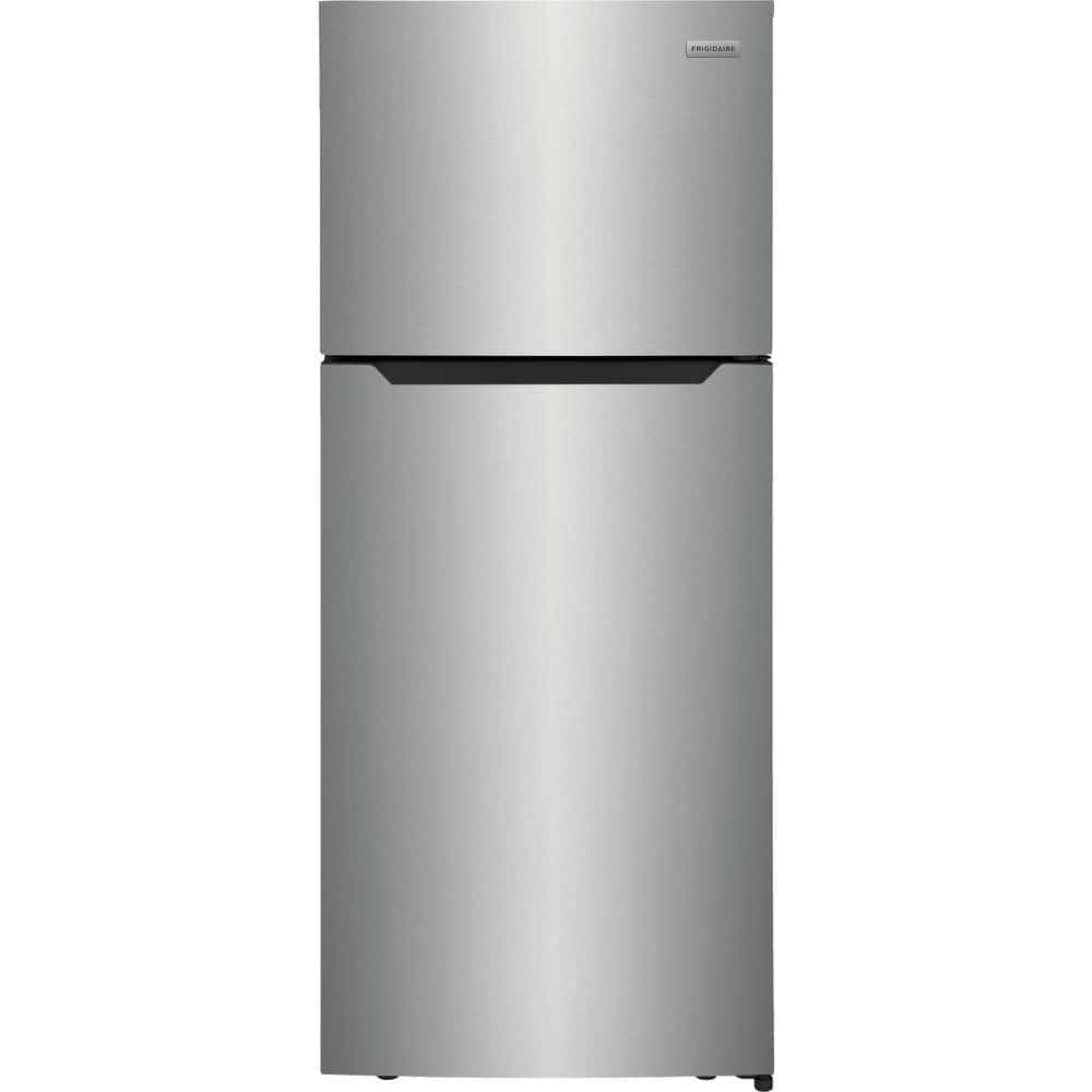 28 in. 18 cu. ft. Top Freezer Refrigerator in Fingerprint-Resistant Stainless Look, ENERGY STAR