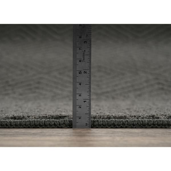 Garland Rug Brentwood Jasmine 12 ft. x 12 ft. Cinder Gray
