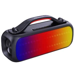 LED RBG Light Panel Portable Bluetooth Speaker IPX5 Water Resistant