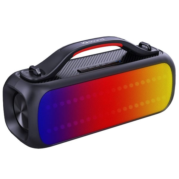 LED RBG Light Panel Portable Bluetooth Speaker IPX5 Water Resistant