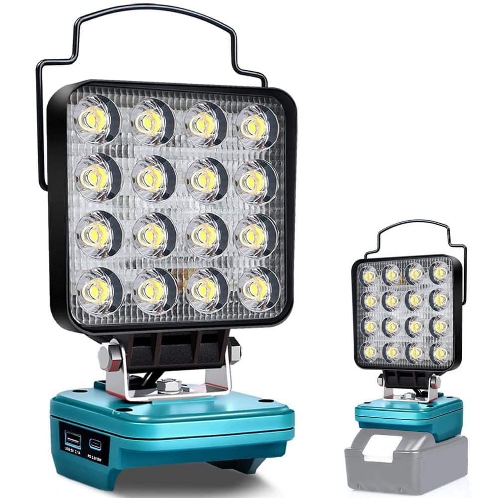 48-Watt 18-Volt 3400 Lumen LED Work Light Flashlight with USB Charging, Portable Flood Light, Cordless price history on PriceWatchPro