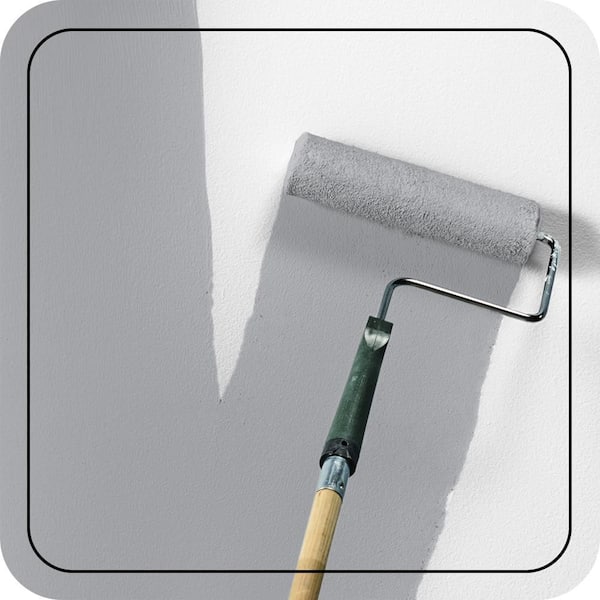 1 gal. #760E-3 Gray Timber Wolf Semi-Gloss Enamel EcoMix Plant-Based Interior Paint & Primer