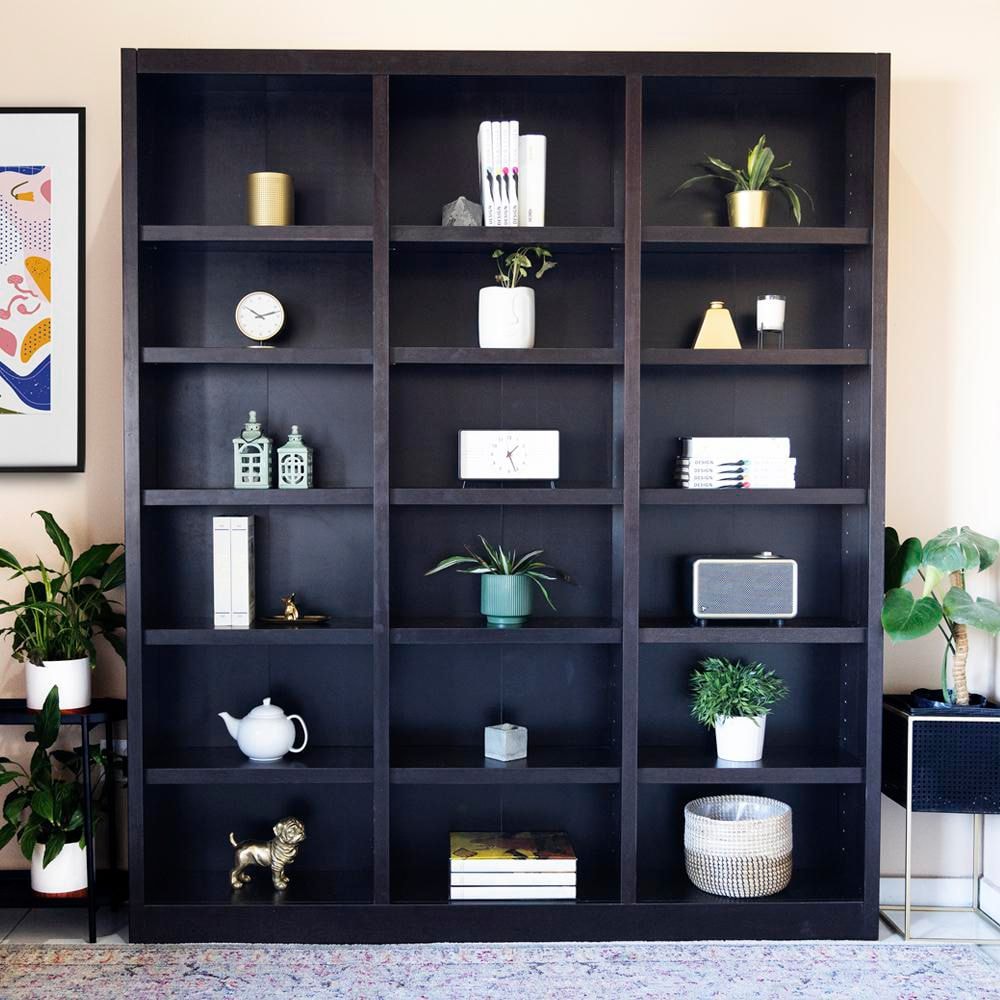 【GRINDRODGE生刷】MINIMAL WORKS MOCHA SHELF Lozier Shelving Single Sided Starter, Black 48W 84H 22D