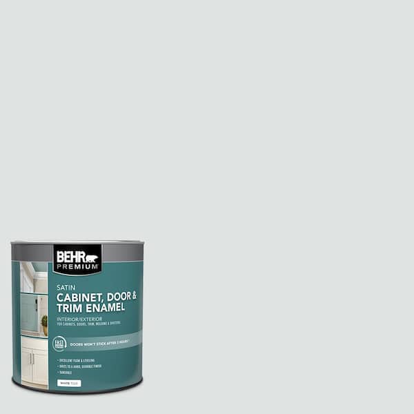 1 qt. #W-F-520 Ash White Satin Enamel Interior/Exterior Cabinet, Door & Trim Paint