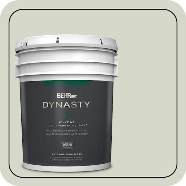 BEHR DYNASTY 5 gal. #QE-33 Natural Spring Semi-Gloss Exterior Stain-Blocking Paint & Primer