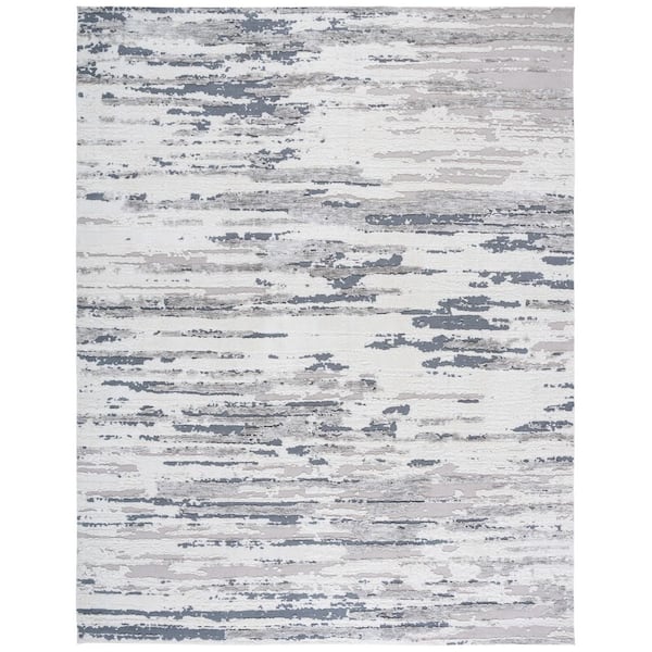SAFAVIEH Audrey 8 ft. x 10 ft. Gray/Beige Modern Abstract Area Rug