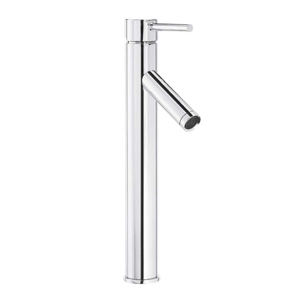 Polished Chrome Single Handle Vessel Sink Faucet